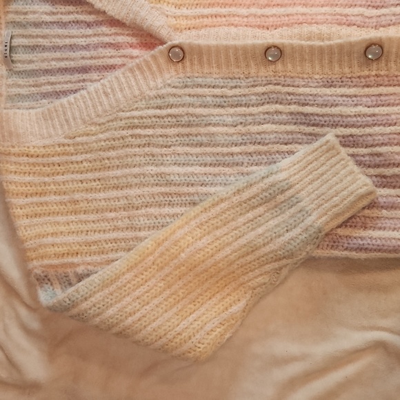 Sioni pastel rainbow wool  cardigan - Picture 5 of 8